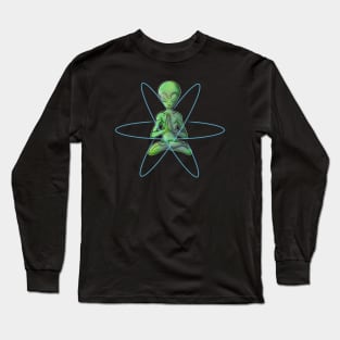 Planetary Buddha Zen Alien Yoga Long Sleeve T-Shirt